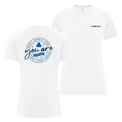 YOU ARE - LADIES T SHIRT - WHITE - ATC1000L
