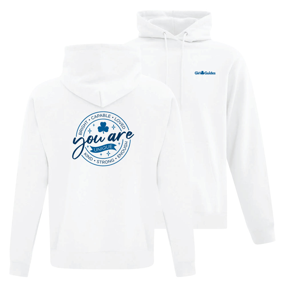 YOU ARE - ADULT PULLOVER HOODIE - WHITE - ATCF2500