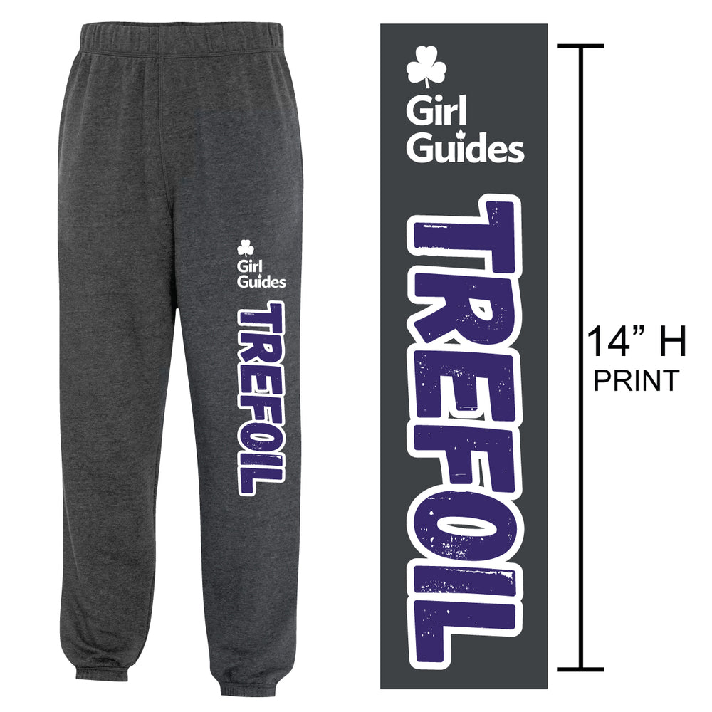 "TREFOIL" Adult Sweatpants - ATCF2800 - Dark Heather Grey