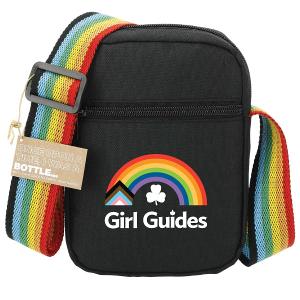 2025 PRIDE Cross Body Bag with Rainbow Strap - 2301-60 ENGLISH LOGO  *** limited supply***