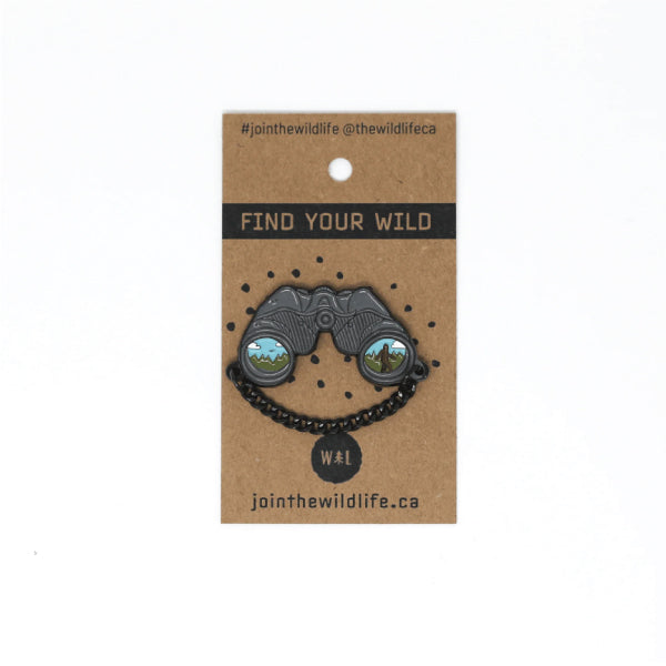 Binocular with Sasquatch Enamel Pin   *** limited quantities available*
