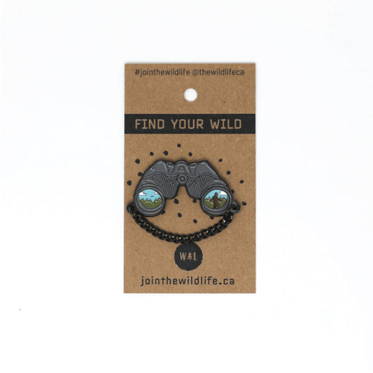 Binocular with Sasquatch Enamel Pin   *** limited quantities available*