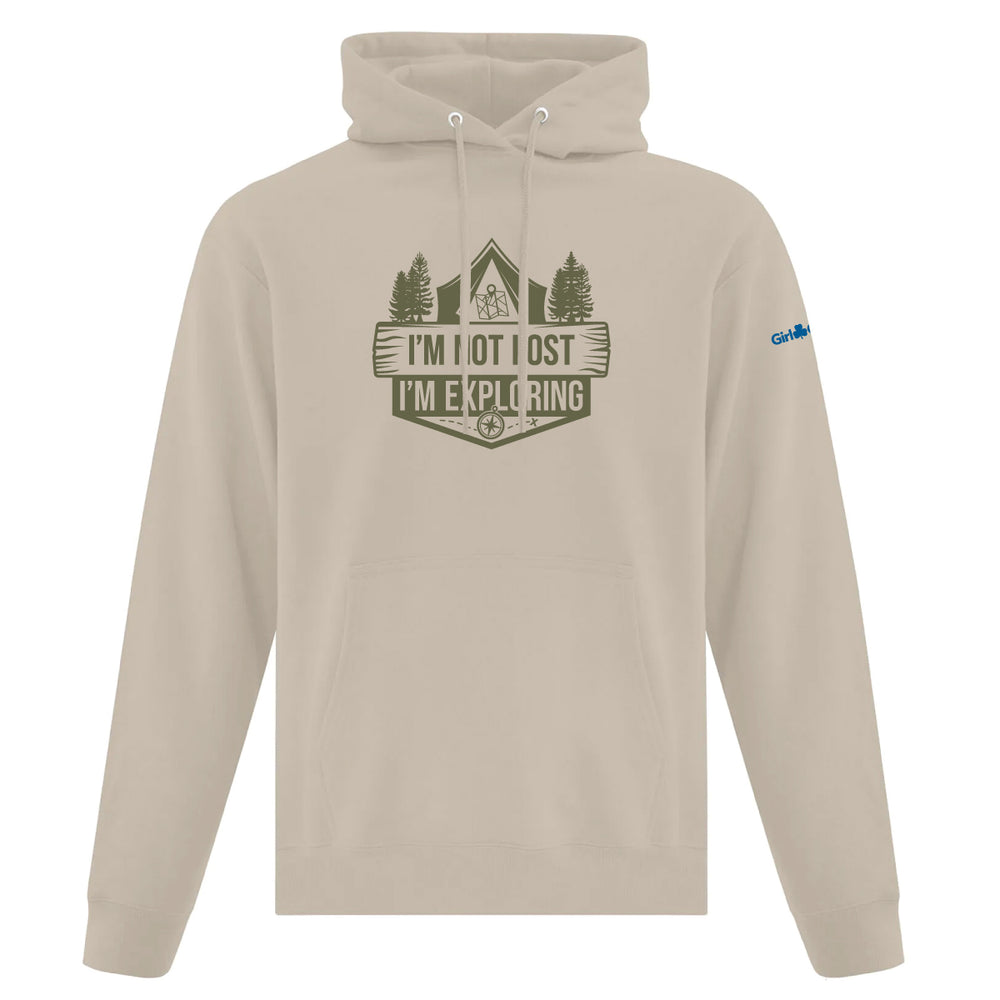 I'M NOT LOST, I'M EXPLORING - ADULT PULLOVER HOODIE - SAND - ATCF2500
