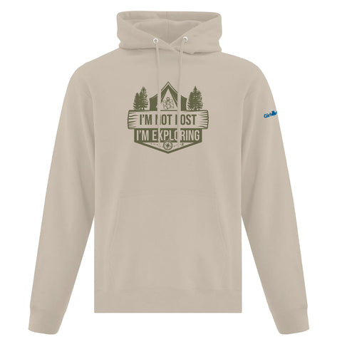 I'M NOT LOST, I'M EXPLORING - ADULT PULLOVER HOODIE - SAND - ATCF2500