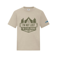 I'M NOT LOST, I'M EXPLORING - YOUTH T SHIRT - EARTH WASH SAND - ATC6040Y