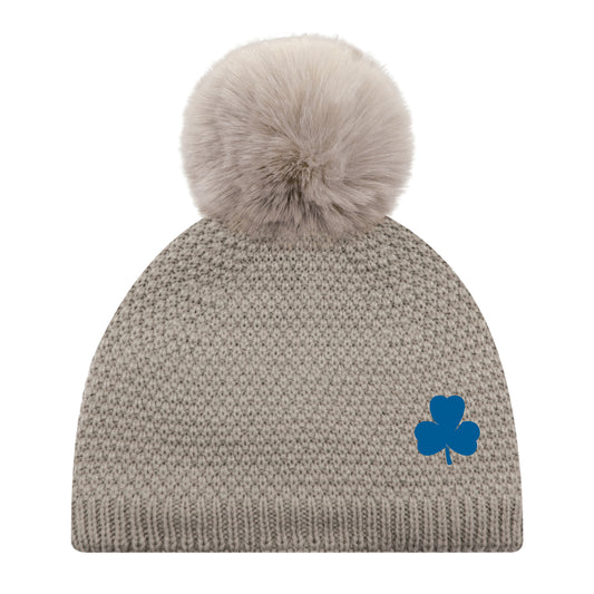 TOQUE - OATMEAL WITH BEIGE POM POM 9L020L