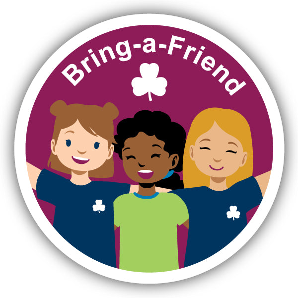 Bring a Friend Crest (burgundy)