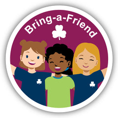 Bring a Friend Crest (burgundy)