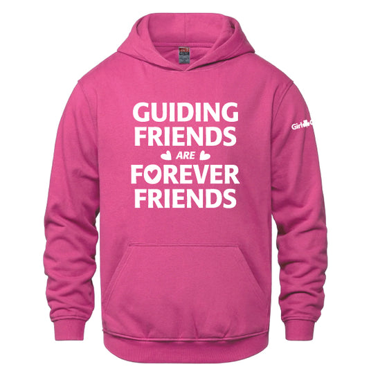 GUIDING FRIENDS - YOUTH PULLOVER HOODIE - HELICONIA PINK - L0550Y
