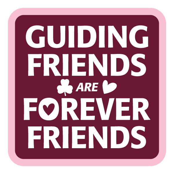 Guiding Friends - fun crest (maroon)