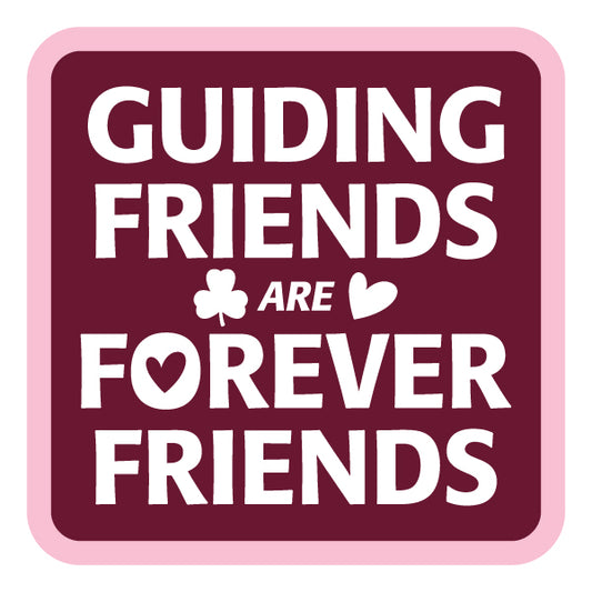 Guiding Friends - fun crest (maroon)