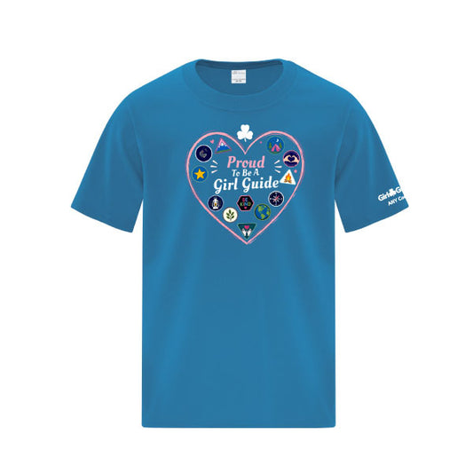 ANY COUNCIL - HEART - YOUTH T SHIRT - SAPPHIRE - ATC1000Y - **PLEASE NOTE:  ANY COUNCIL IS THE COUNCIL FOR ALBERTA, NORTHWEST TERRITORY AND YUKON NOT A CHOICE FOR ANOTHER COUNCIL***