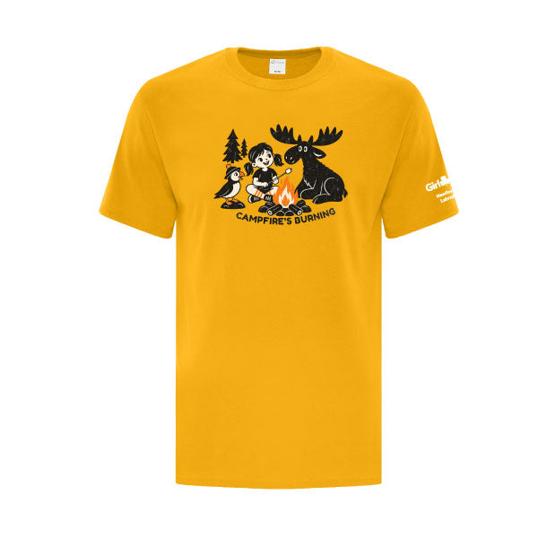 NL COUNCIL - CAMPFIRE MOOSE - ADULT T SHIRT - TEAM GOLD - ATC1000