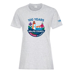 NB COUNCIL - ANNIVERSARY - LADIES T SHIRT - ASH GREY - ATC1000L  *** leaving soon