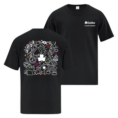 QC COUNCIL - COLLAGE - YOUTH T SHIRT - BLACK - ATC1000Y - FRENCH
