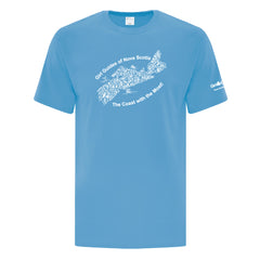 NS COUNCIL - MAP - ADULT T SHIRT - AQUATIC BLUE - ATC1000