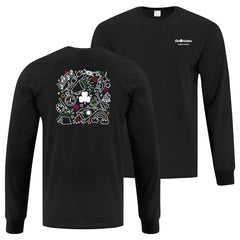 QC COUNCIL - ADULT LONG SLEEVE T SHIRT - BLACK - ATC1015 - ENGLISH