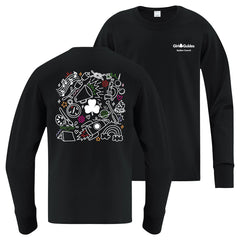 QC COUNCIL - YOUTH LONG SLEEVE T SHIRT - BLACK - ATC1015Y - ENGLISH