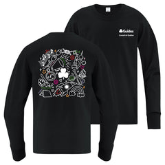 QC COUNCIL - YOUTH LONG SLEEVE T SHIRT - BLACK - ATC1015Y - FRENCH