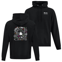 QC COUNCIL - COLLAGE - ADULT HOODIE - BLACK - ATCF2500 - FRENCH