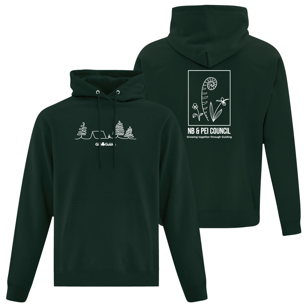 NB/PEI COUNCIL - ADULT PULLOVER HOODIE - DARK GREEN - ATCF2500