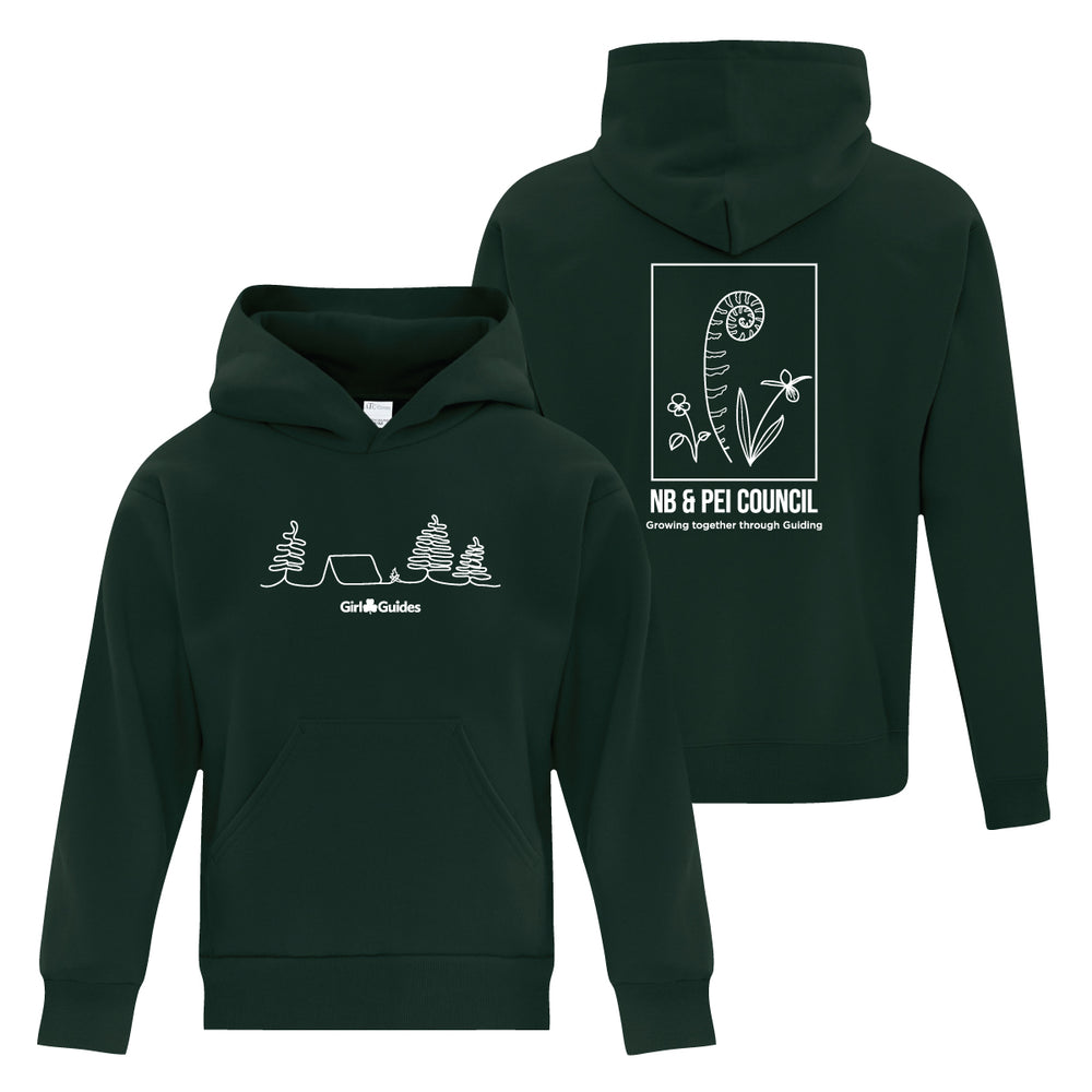 NB/PEI COUNCIL - YOUTH PULLOVER HOODIE- DARK GREEN - ATCY2500