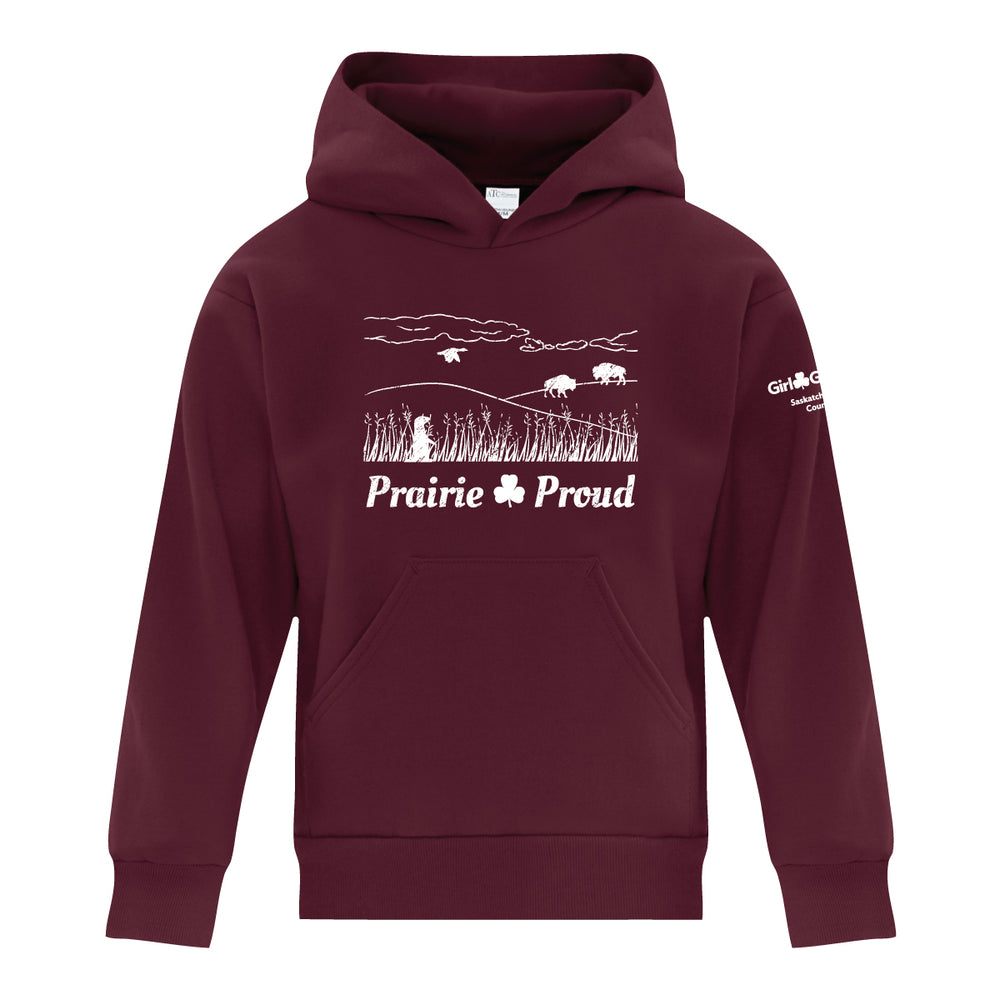 SK COUNCIL - PRAIRIE - YOUTH PULLOVER HOODIE - MAROON - ATCY2500