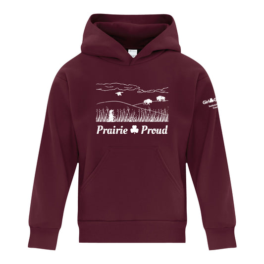 SK COUNCIL - PRAIRIE - YOUTH PULLOVER HOODIE - MAROON - ATCY2500