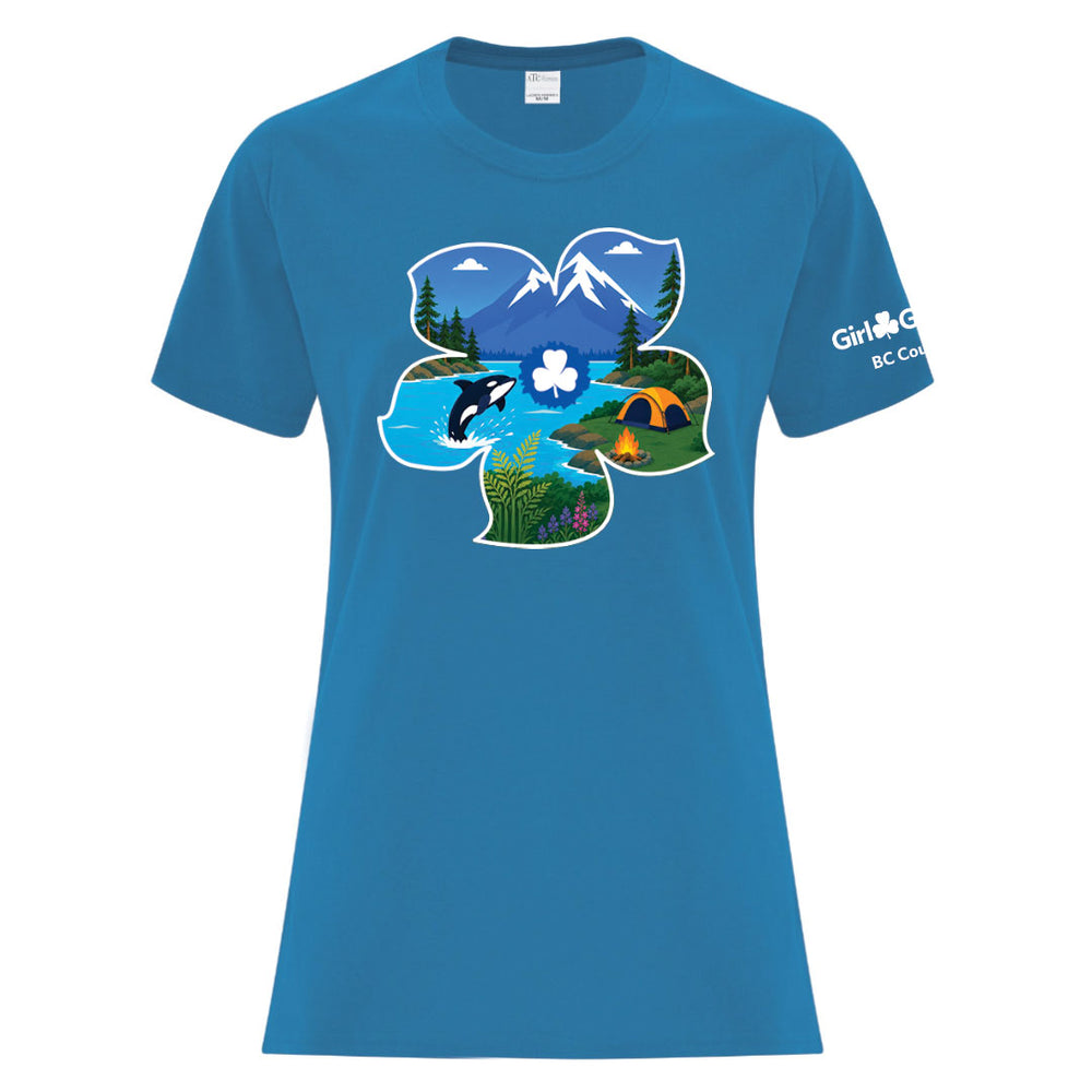 BC COUNCIL - DOGWOOD - LADIES T SHIRT - SAPPHIRE - ATC1000L