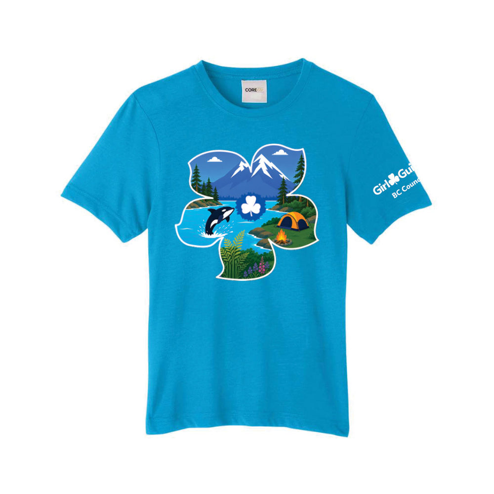 BC COUNCIL - DOGWOOD - YOUTH PERFORMANCE T SHIRT - ELECTRIC BLUE - CE111Y