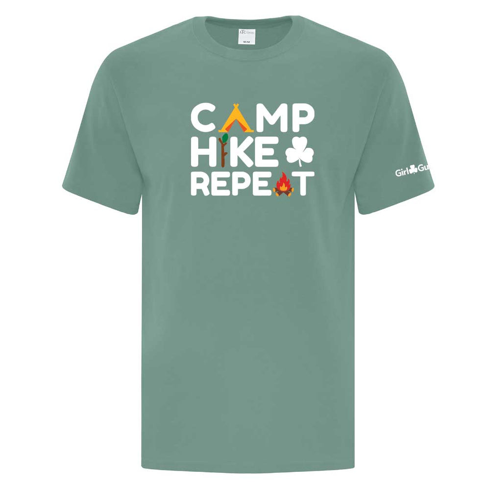 CAMP HIKE REPEAT- ADULT T - LAUREL GREEN - ATC1000