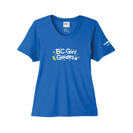 BC COUNCIL - LADIES PERFORMANCE T SHIRT - ROYAL - CE111W