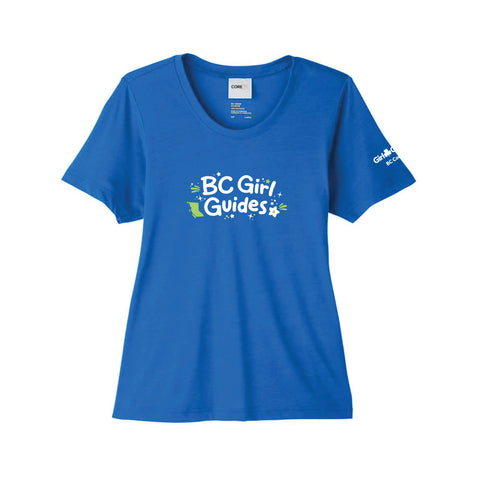 BC COUNCIL - LADIES PERFORMANCE T SHIRT - ROYAL - CE111W