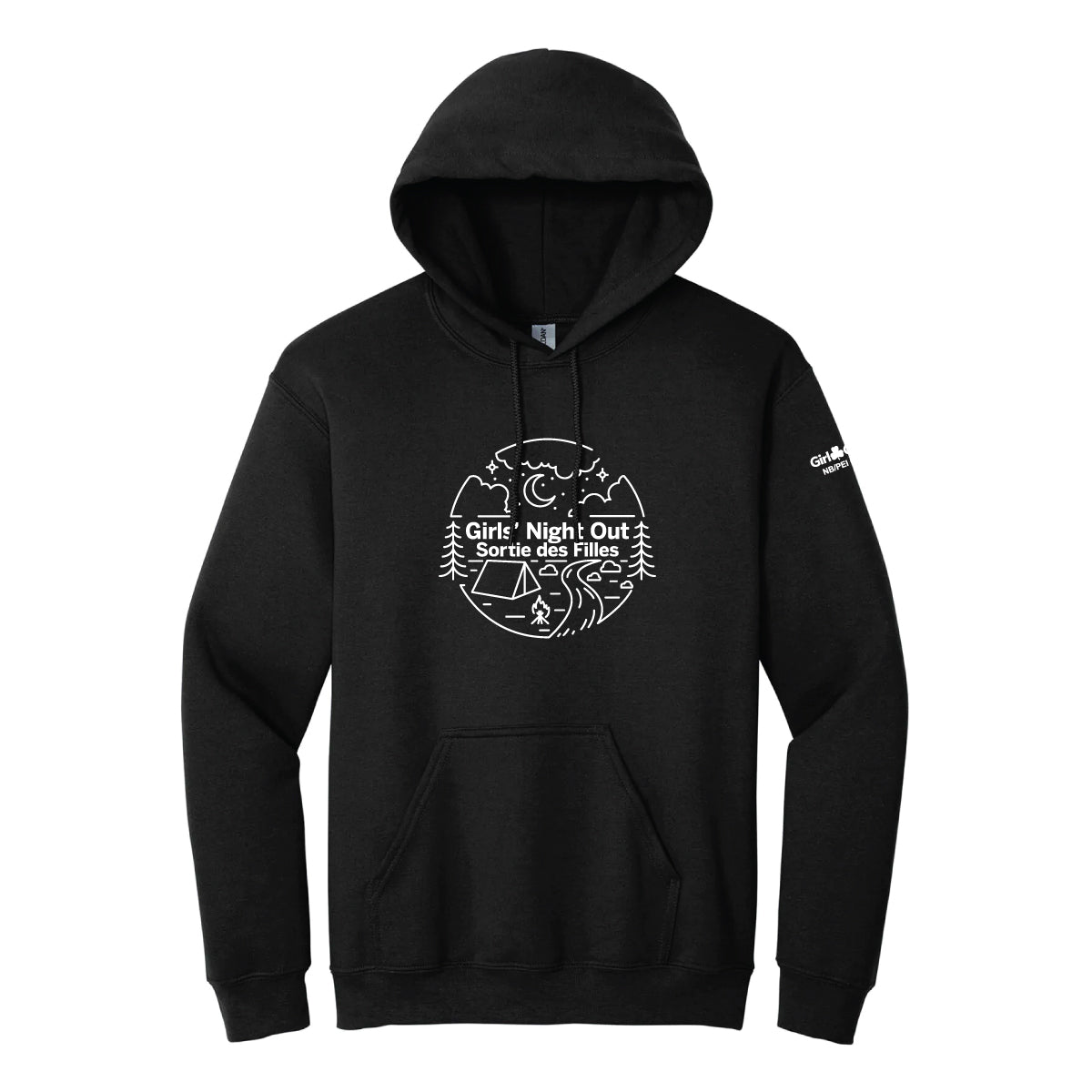 NB COUNCIL - ADULT PULLOVER HOODIE - BLACK - 1850