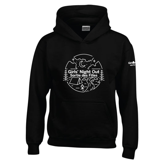 NB COUNCIL - YOUTH PULLOVER HOODIE - BLACK - 1850B