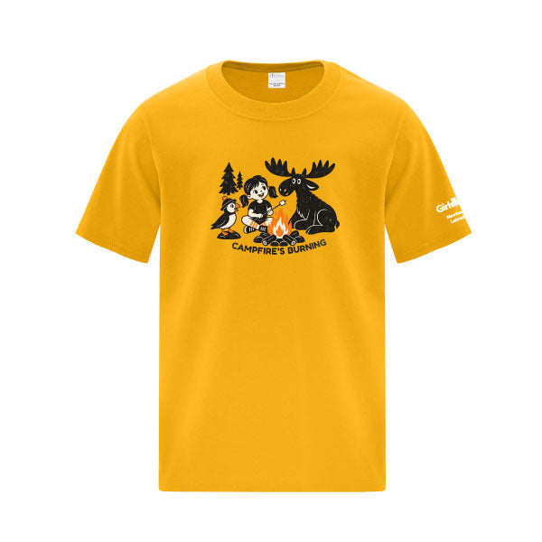 NL COUNCIL - CAMPFIRE MOOSE - YOUTH T SHIRT - TEAM GOLD - ATC1000Y
