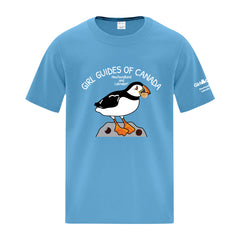 NL COUNCIL - PUFFIN - YOUTH T SHIRT - AQUATIC BLUE - ATC1000Y  *** leaving March 1