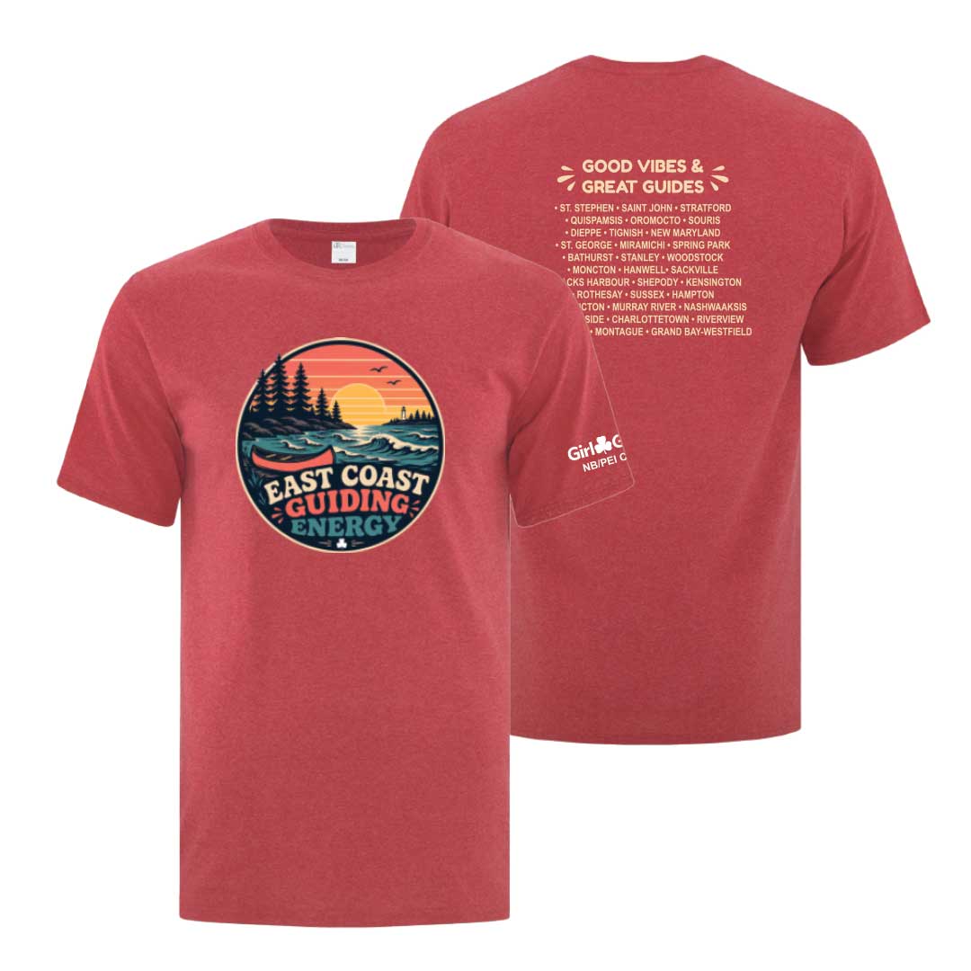 NB/PEI COUNCIL - EAST COAST - ADULT T SHIRT - HEATHER RED - ATC1000