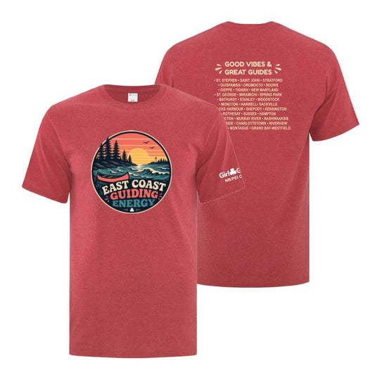 NB/PEI COUNCIL - EAST COAST - ADULT T SHIRT - HEATHER RED - ATC1000