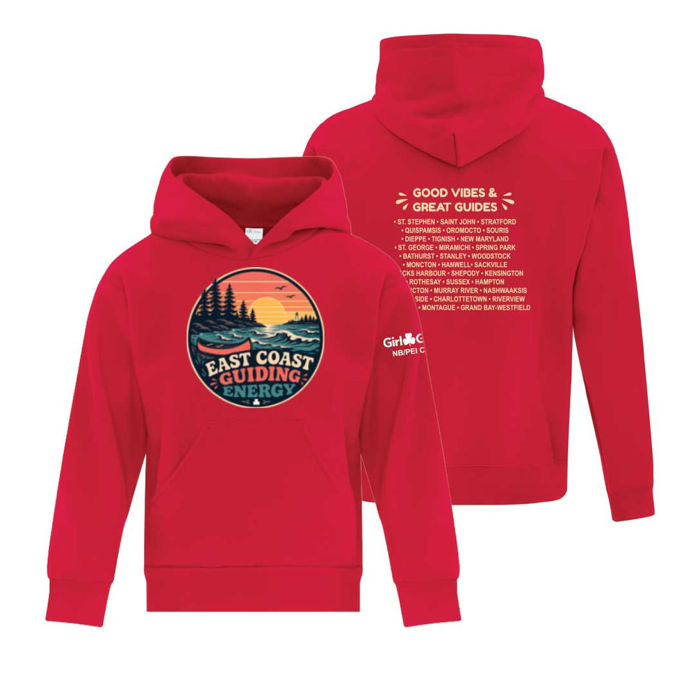 NB/PEI COUNCIL - EAST COAST - YOUTH PULLOVER HOODIE- RED - ATCY2500