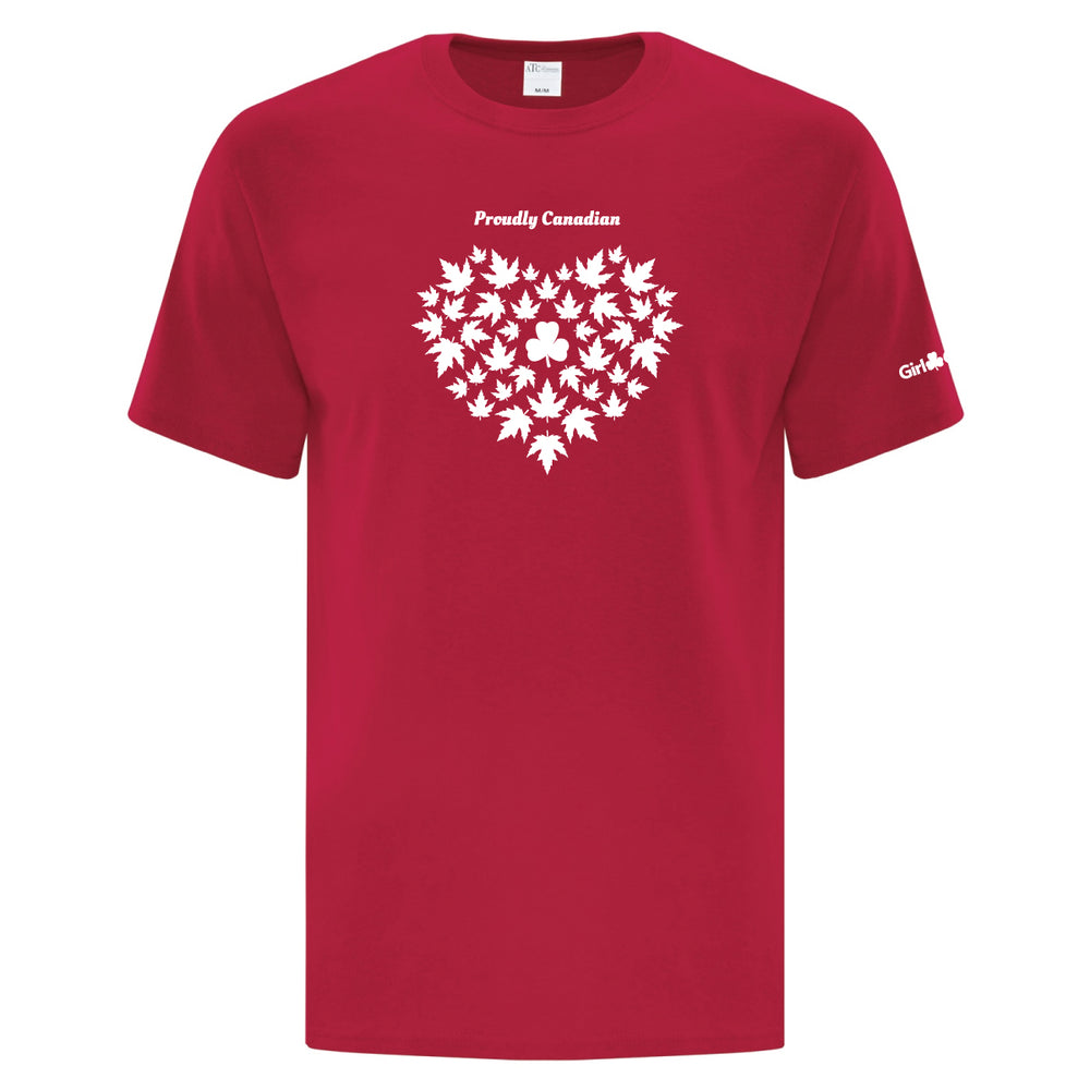 PROUDLY CANADIAN ADULT T - RED - ATC1000