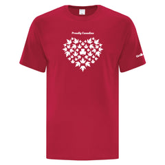 PROUDLY CANADIAN ADULT T - RED - ATC1000