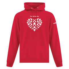 PROUDLY CANADIAN ADULT HOODIE - RED - ATCF2500