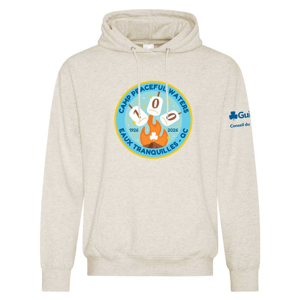 QC COUNCIL - CAMP ANNIVERSARY - ADULT HOODIE - OATMEAL HEATHER -  ATCF2500 - FRENCH