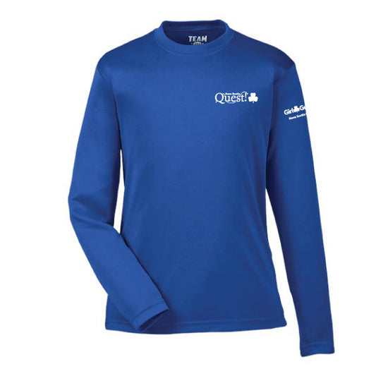 QUEST EVENT 2026 - YOUTH PERFORMANCE LONG SLEEVE - ROYAL -TT11YL