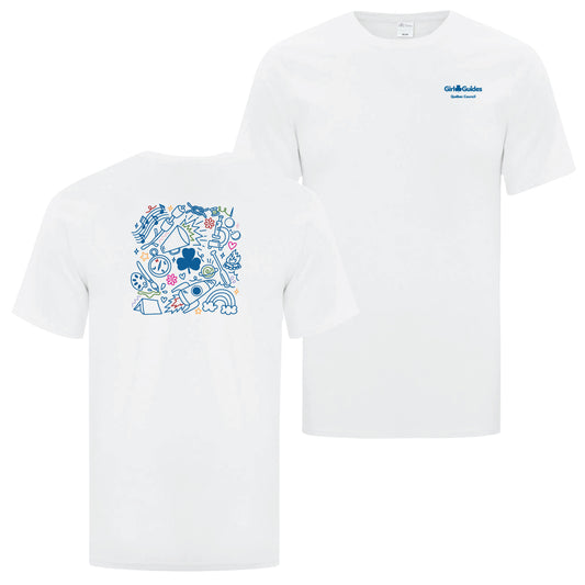 QC COUNCIL - COLLAGE - ADULT T SHIRT - WHITE - ATC1000 - ENGLISH