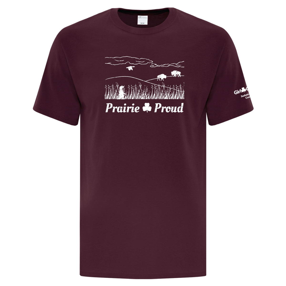 SK COUNCIL - PRAIRIE - ADULT T SHIRT - MAROON - ATC1000
