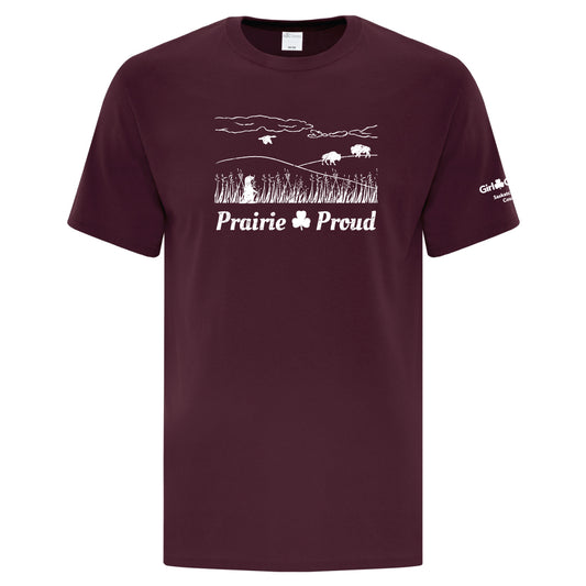 SK COUNCIL - PRAIRIE - ADULT T SHIRT - MAROON - ATC1000