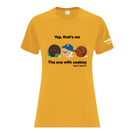 MB COUNCIL - COOKIES - LADIES T SHIRT - GOLD - ATC1000L