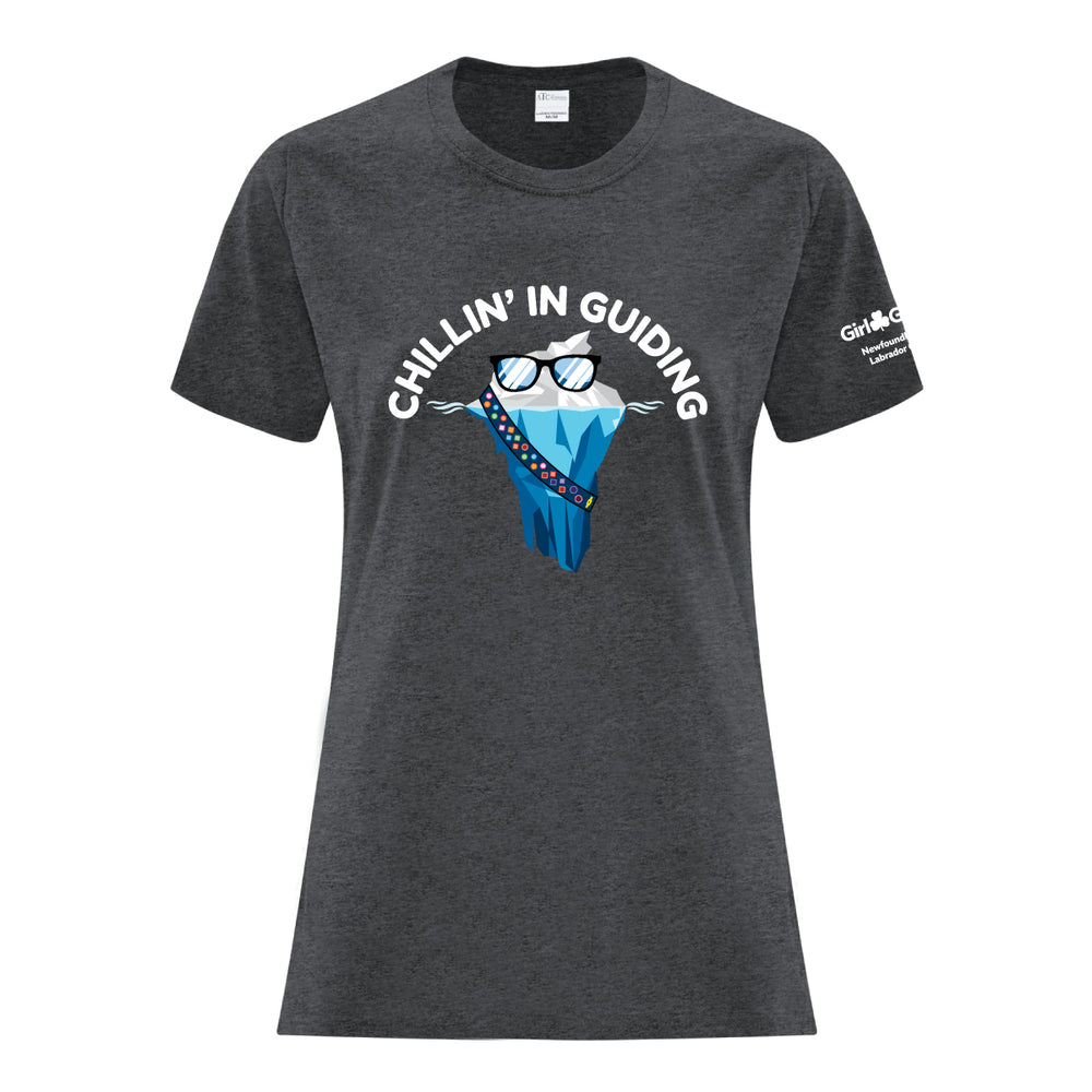 NL COUNCIL - ICEBERG - LADIES T SHIRT - DARK HEATHER GREY - ATC1000L